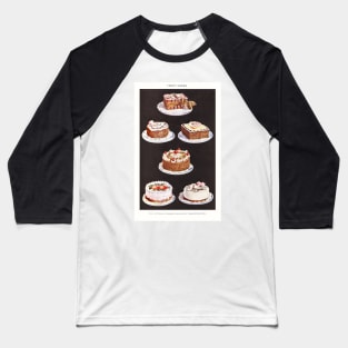 Fancy Cakes, from Mrs. Beeton's Book of Household Management Baseball T-Shirt